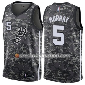 Muški NBA Dres San Antonio Spurs Dejounte Murray 5 Nike City Edition Crna Swingman